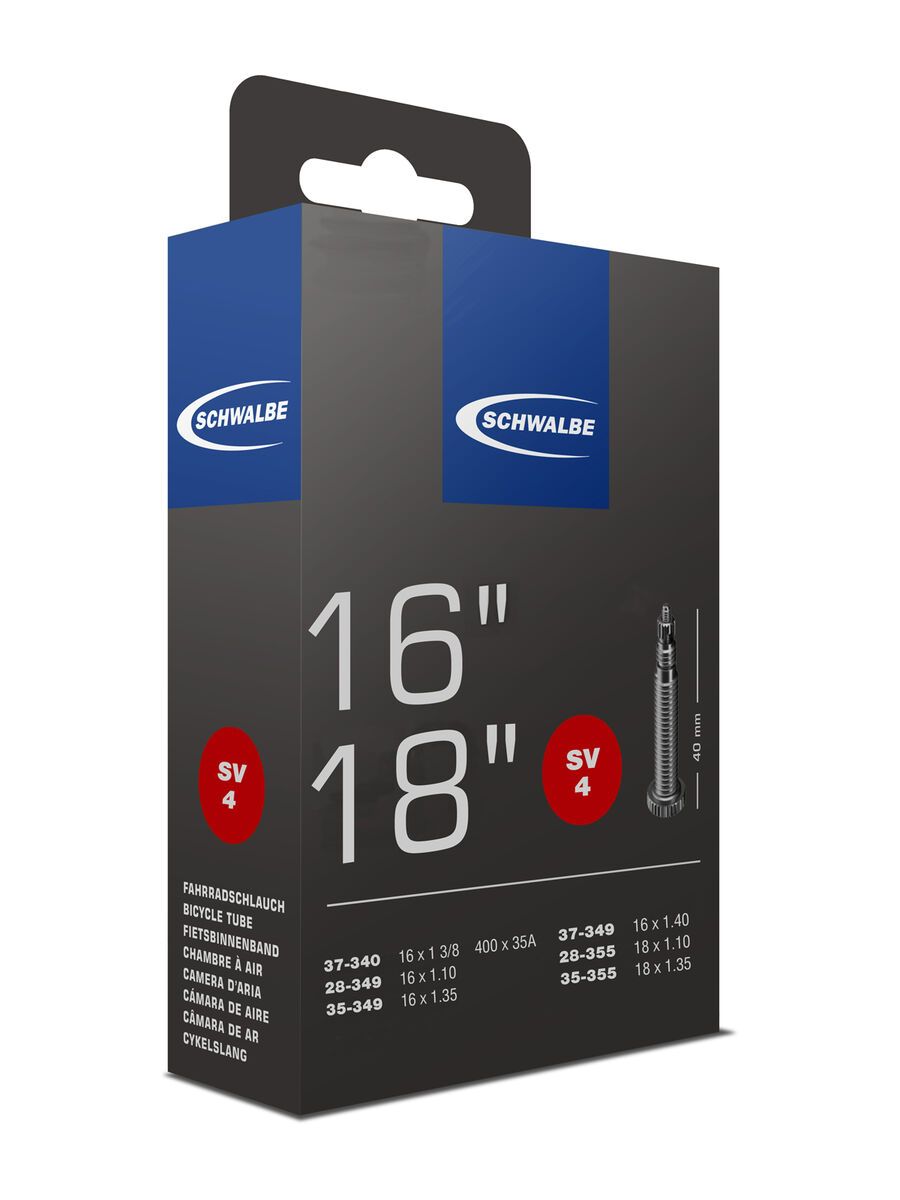 Schwalbe Schlauch SV 4 - 16/18 Zoll - Bild 1