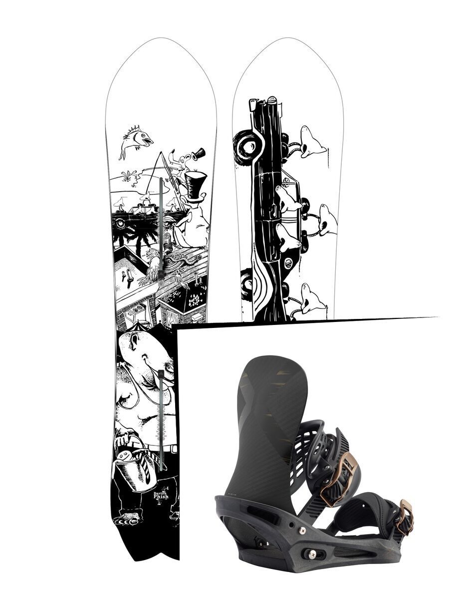 Set: Burton Fish 2017 +  X-Base (1712954S) - Bild 1