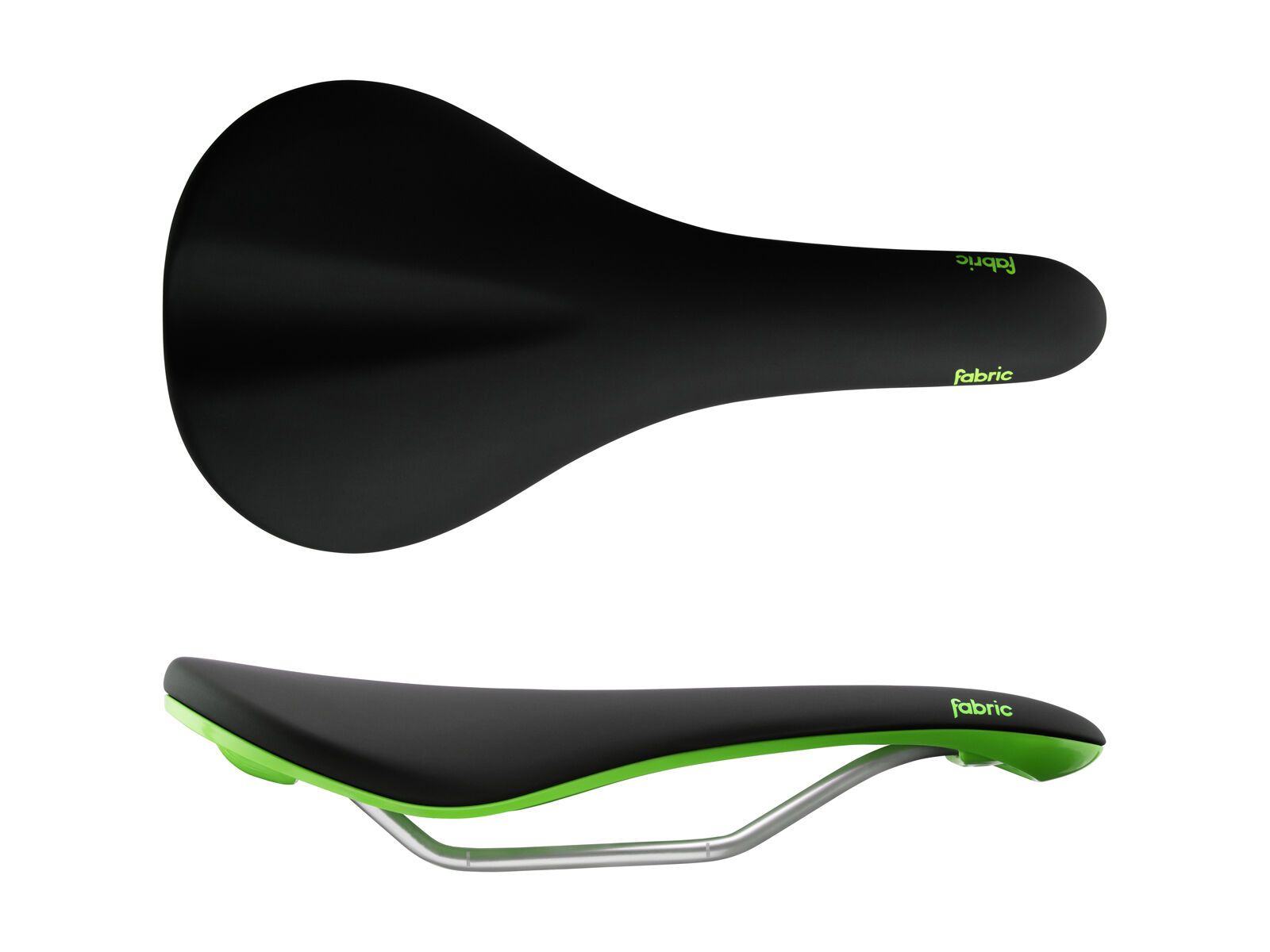 Fabric Scoop Elite Shallow Saddle - 142 mm, black-green - Bild 3