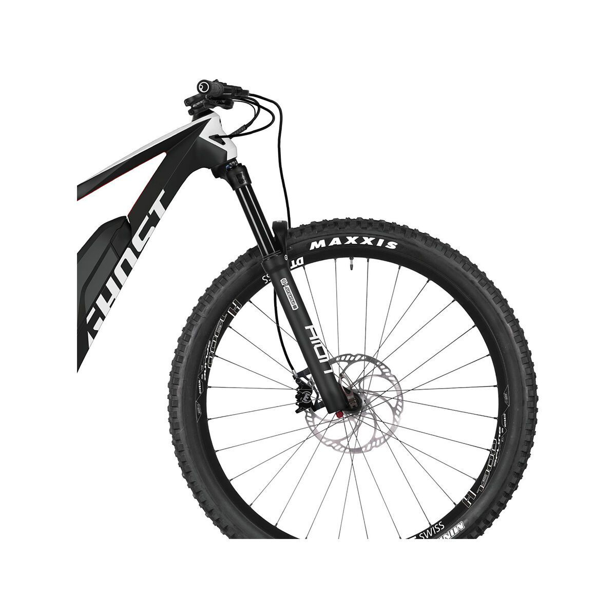 Ghost Hybride SL AMR S4.7+ LC, titanium grey/star white/riot red - Bild 6