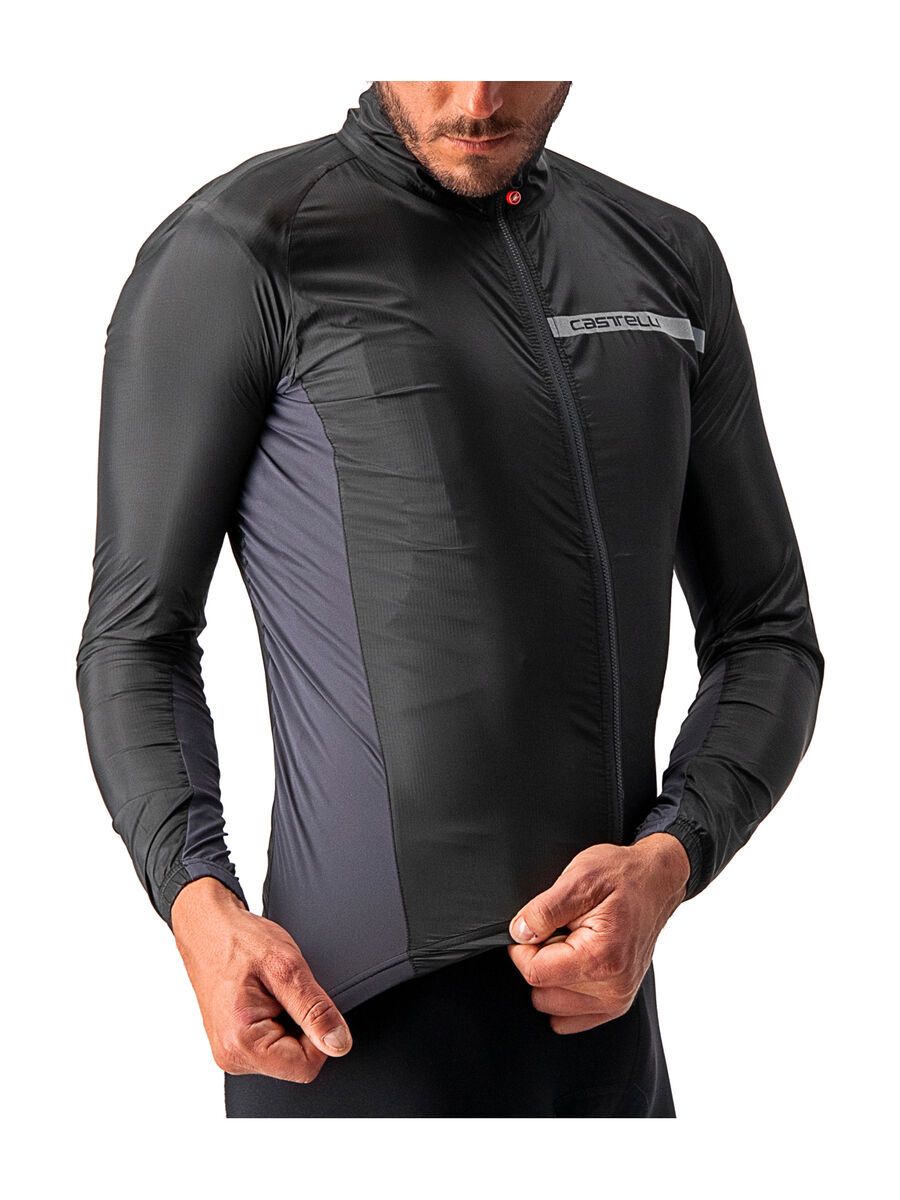 Castelli Squadra Stretch Jacket, light black/dark gray - Bild 3