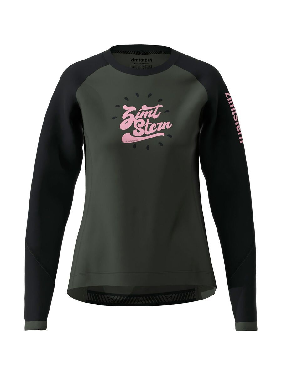 Zimtstern PureFlowz Shirt LS Women, gun metal/pirate black - Bild 1