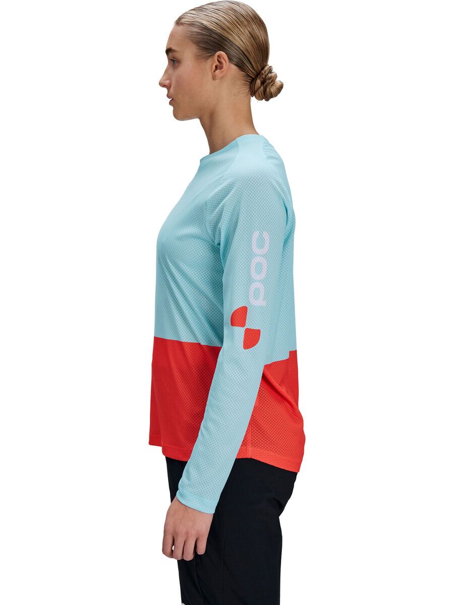 POC W's Motion Air Long Sleeve MTB Jersey, lazurite blue/carnelian orange - Bild 5