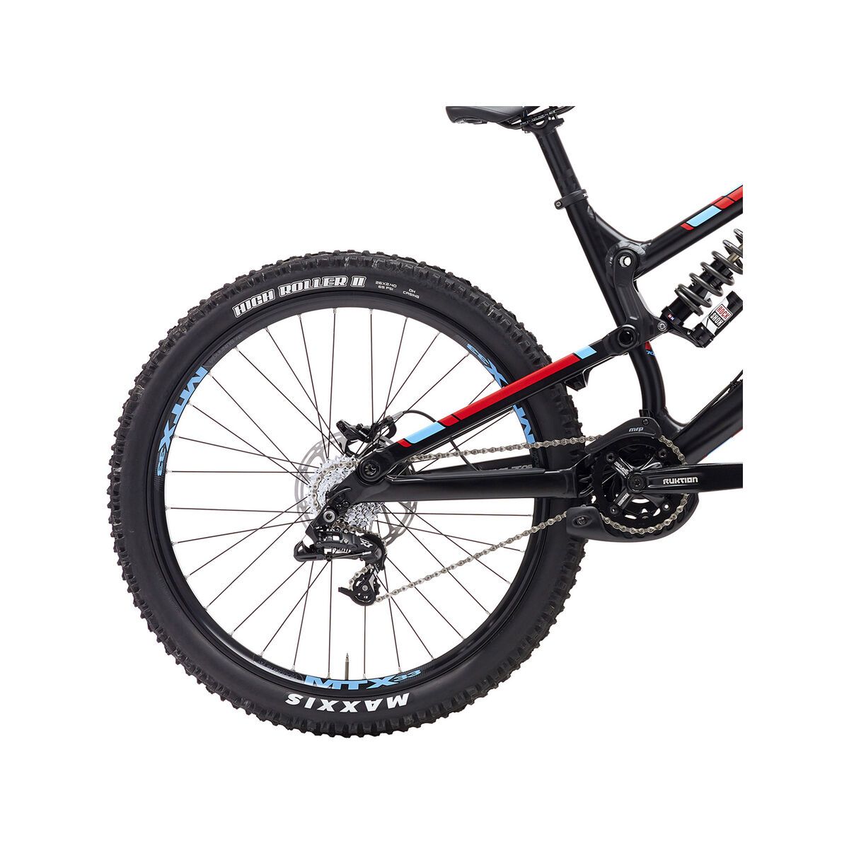 Kona Stinky 26, matt black/red/cyan/silver - Bild 4