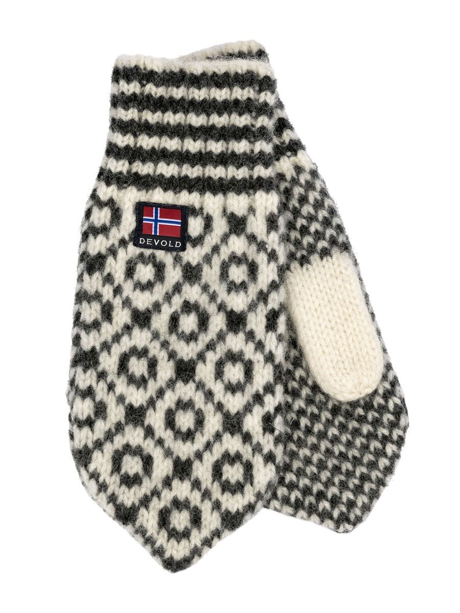 Devold Svalbard Wool Mitten, offwhite/anthracite - Bild 1