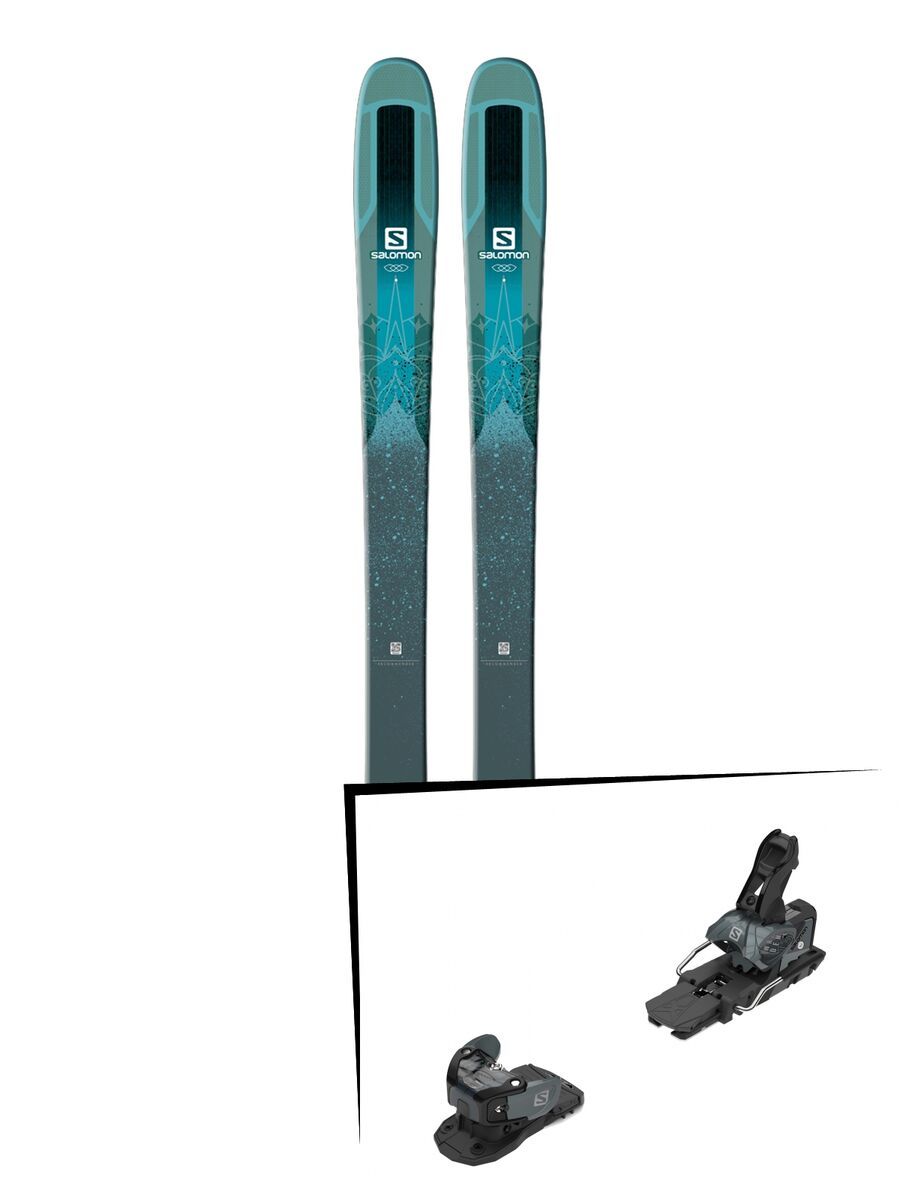 Set: Salomon QST Lumen 99 2018 + Salomon Warden MNC 13 black/grey - Bild 1