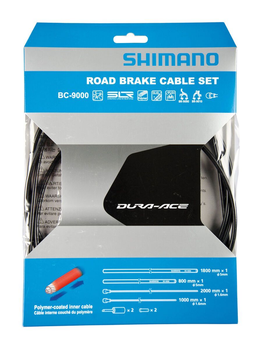 Shimano Bremszug-Set Dura-Ace Polymer beschichtet, schwarz - Bild 1