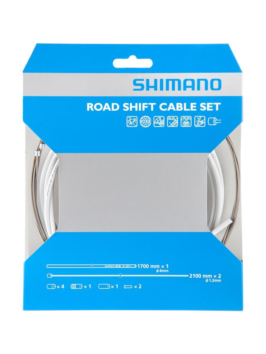 Shimano Road Sil-Tec beschichtet, weiß - Bild 1