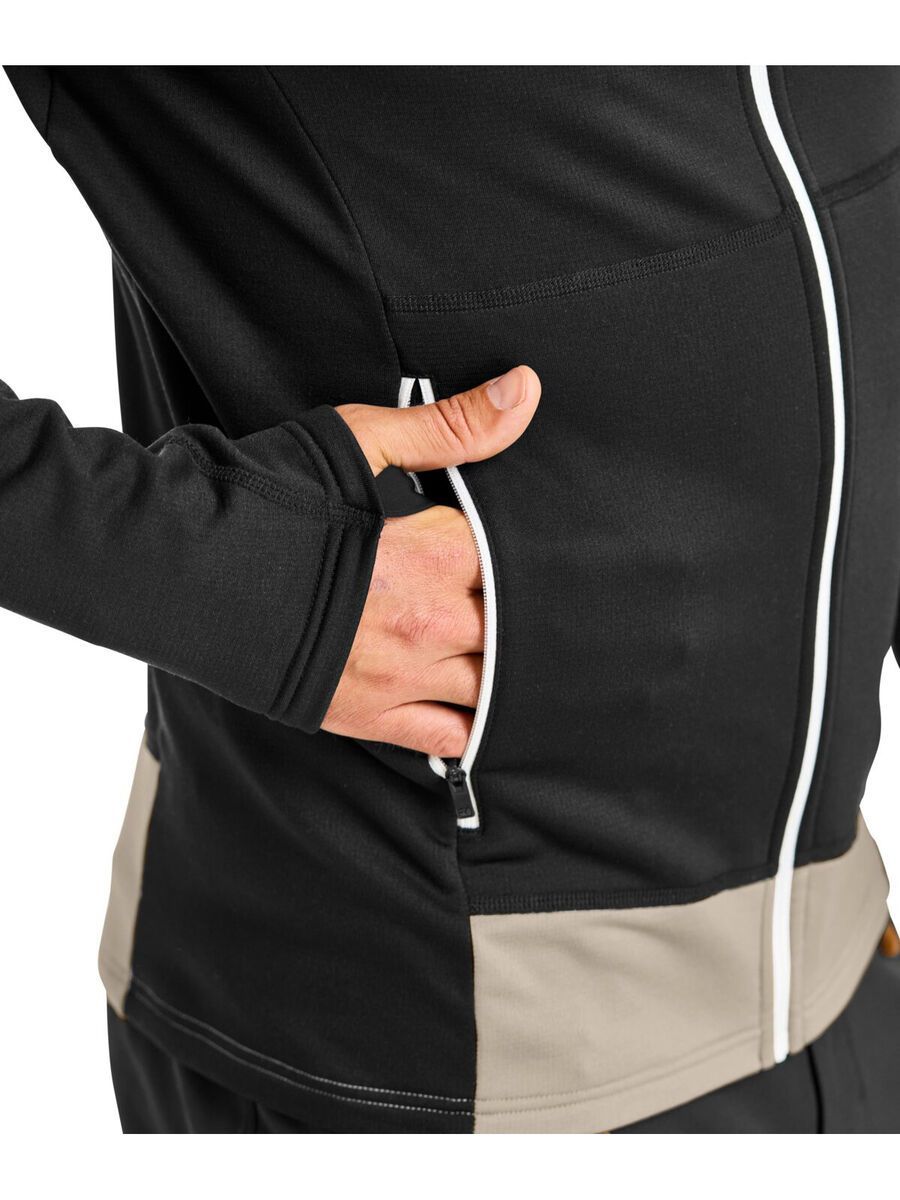 Ortovox Merino Fleece Light Hoody M, black raven - Bild 6