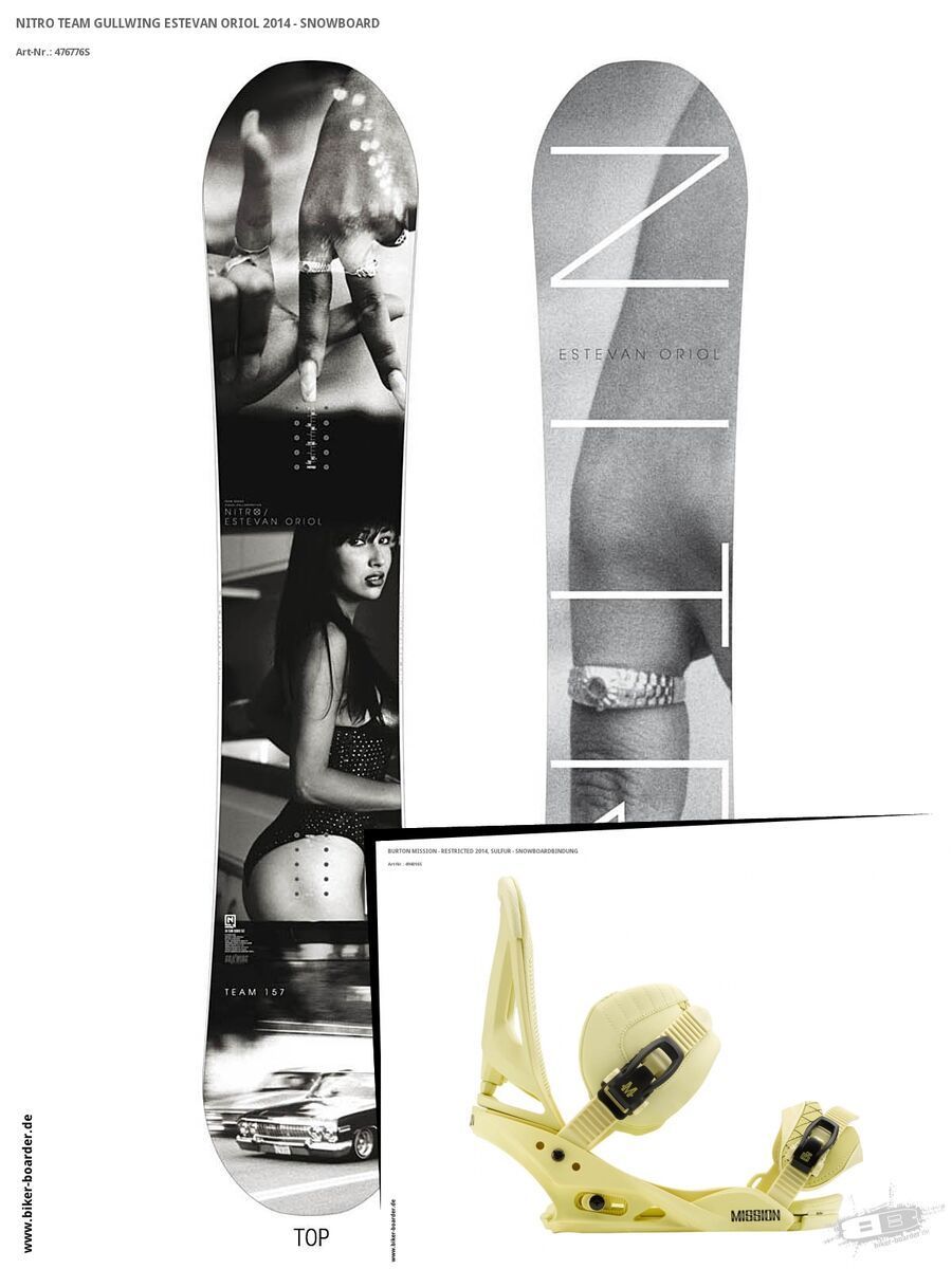 Set: Nitro Team Gullwing Estevan Oriol  + Burton Mission - Restricted (494016S) - Bild 1