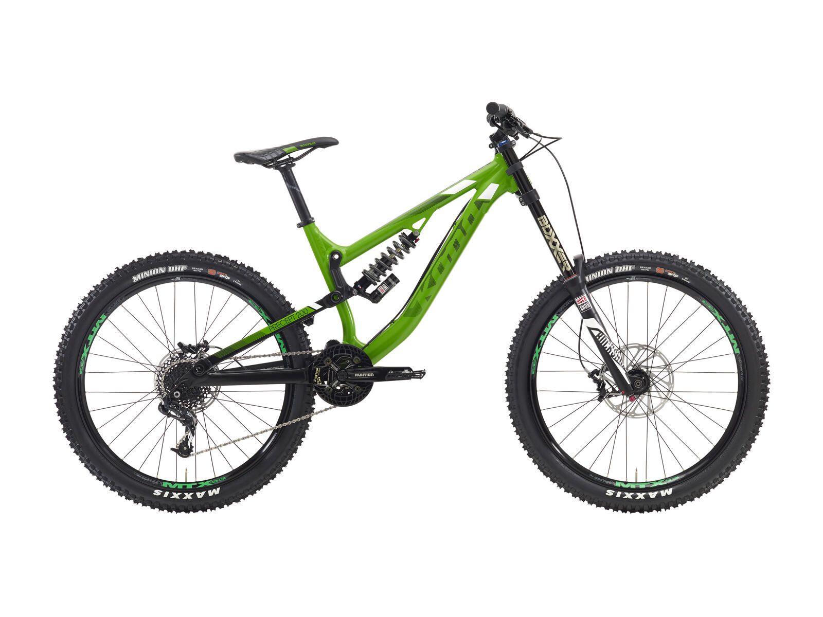 Kona Precept 200, matt green & black w/ black & white decals - Bild 1