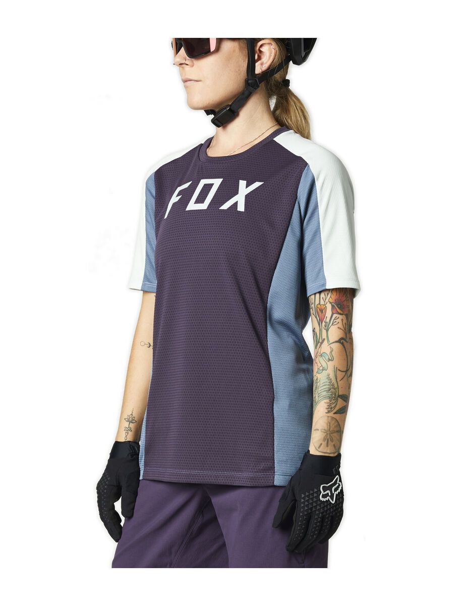 Fox Womens Defend SS Jersey, dark purple - Bild 3