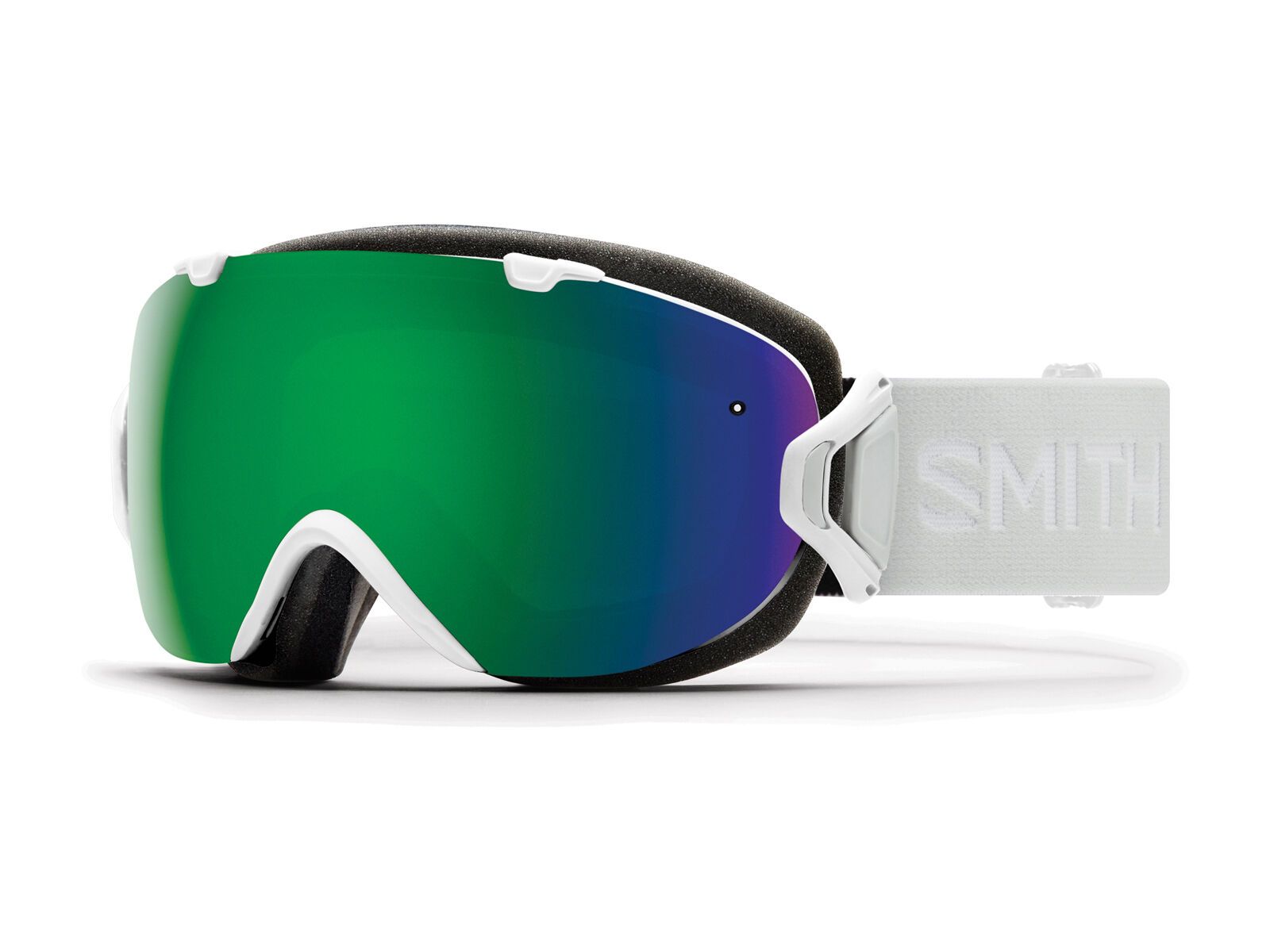 Smith I/OS inkl. WS, white vapor/Lens: chromapop sun green mirror - Bild 1