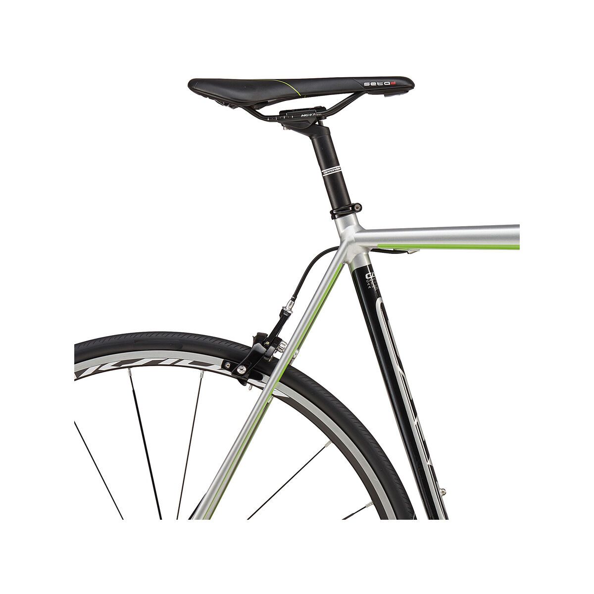 Cannondale CAAD12 105, fine silver w/ jet black and berzerker green, gloss - REP - Bild 5