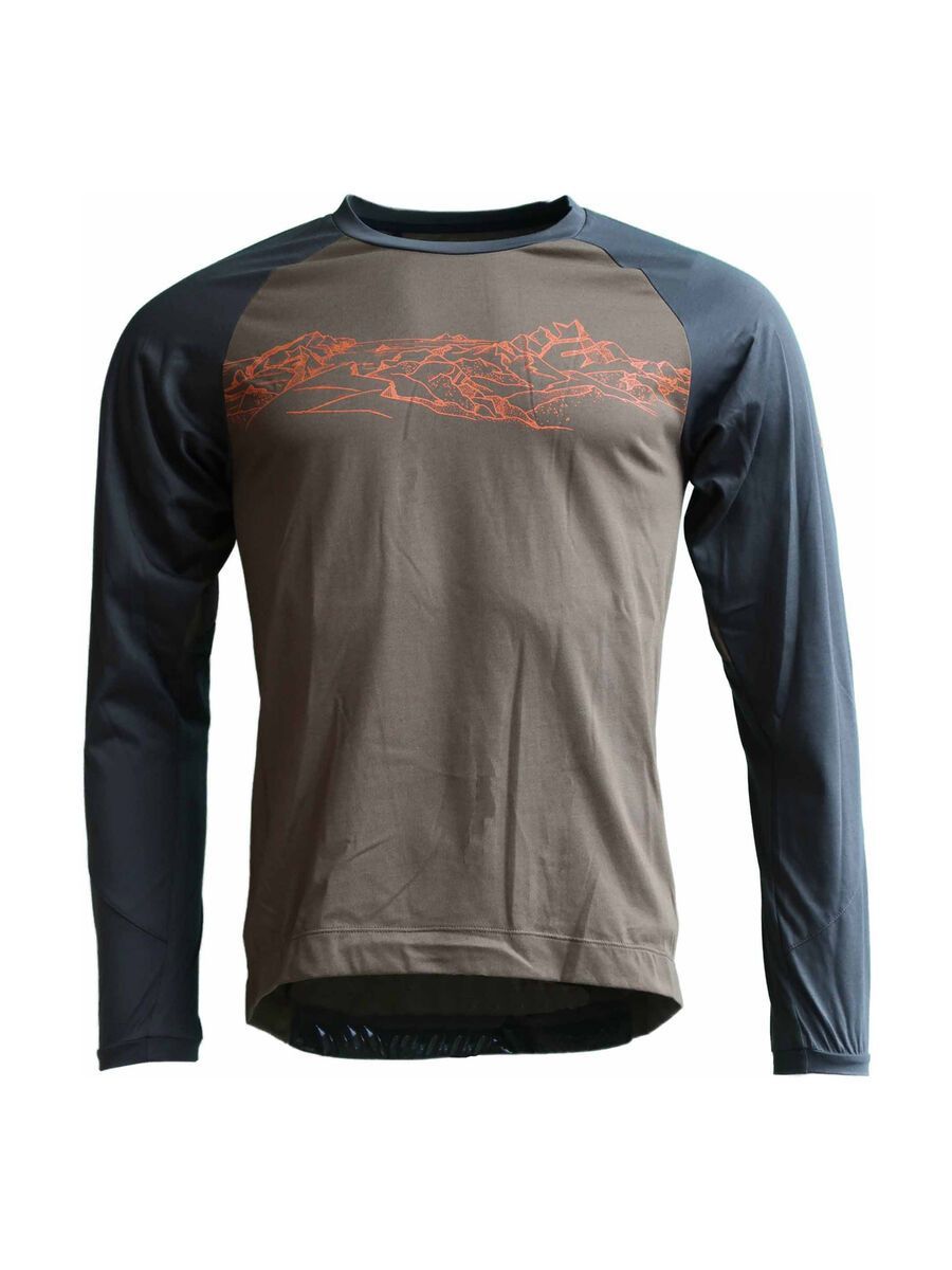 Zimtstern PureFlowz Shirt LS Men’s, military olive/forest night - Bild 1