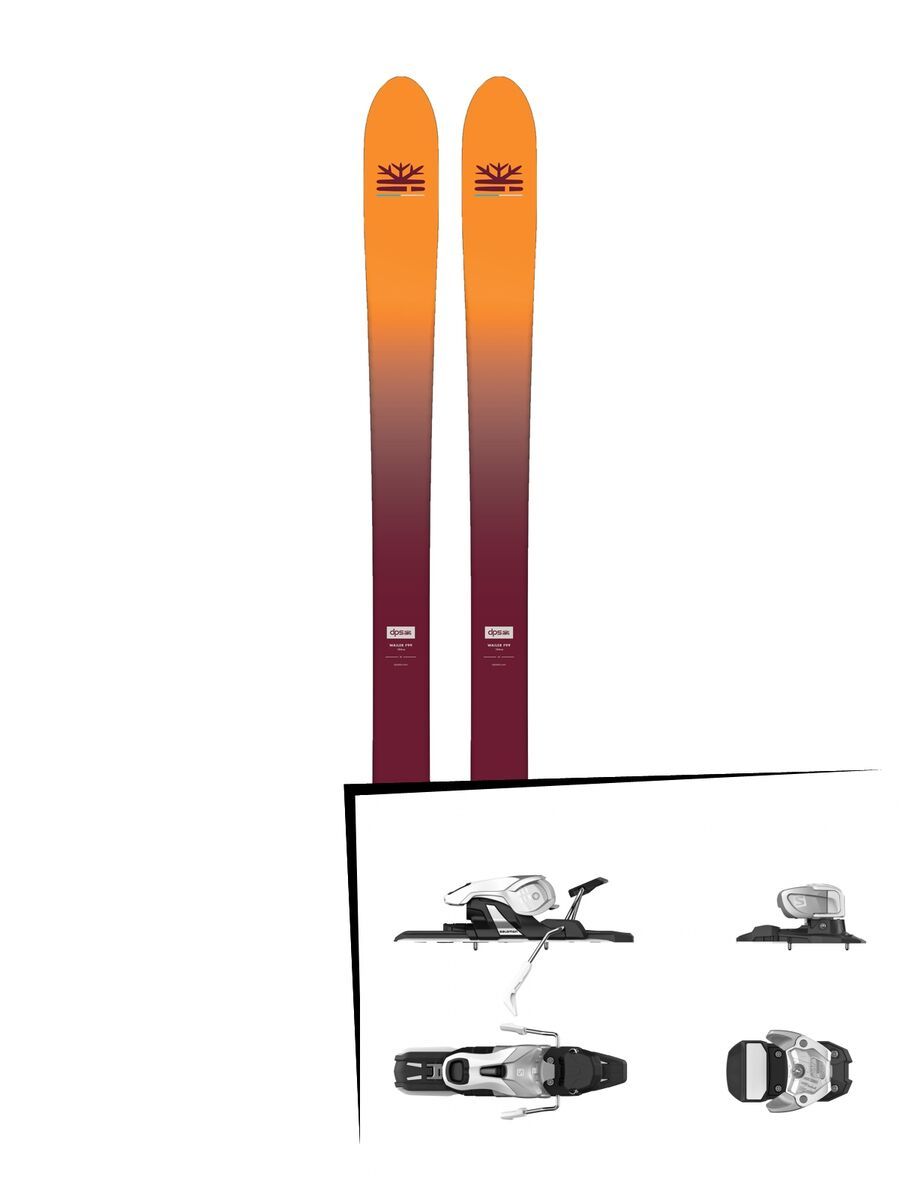 Set: DPS Skis Wailer F99 Foundation 2018 + Salomon Warden 11 silver/white - Bild 1