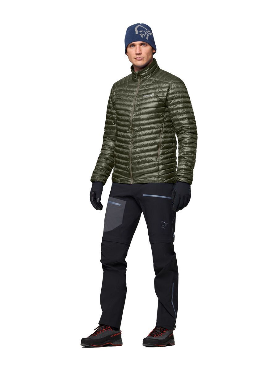 Norrona trollveggen down800 super light Jacket M's, deep lichen green - Bild 6