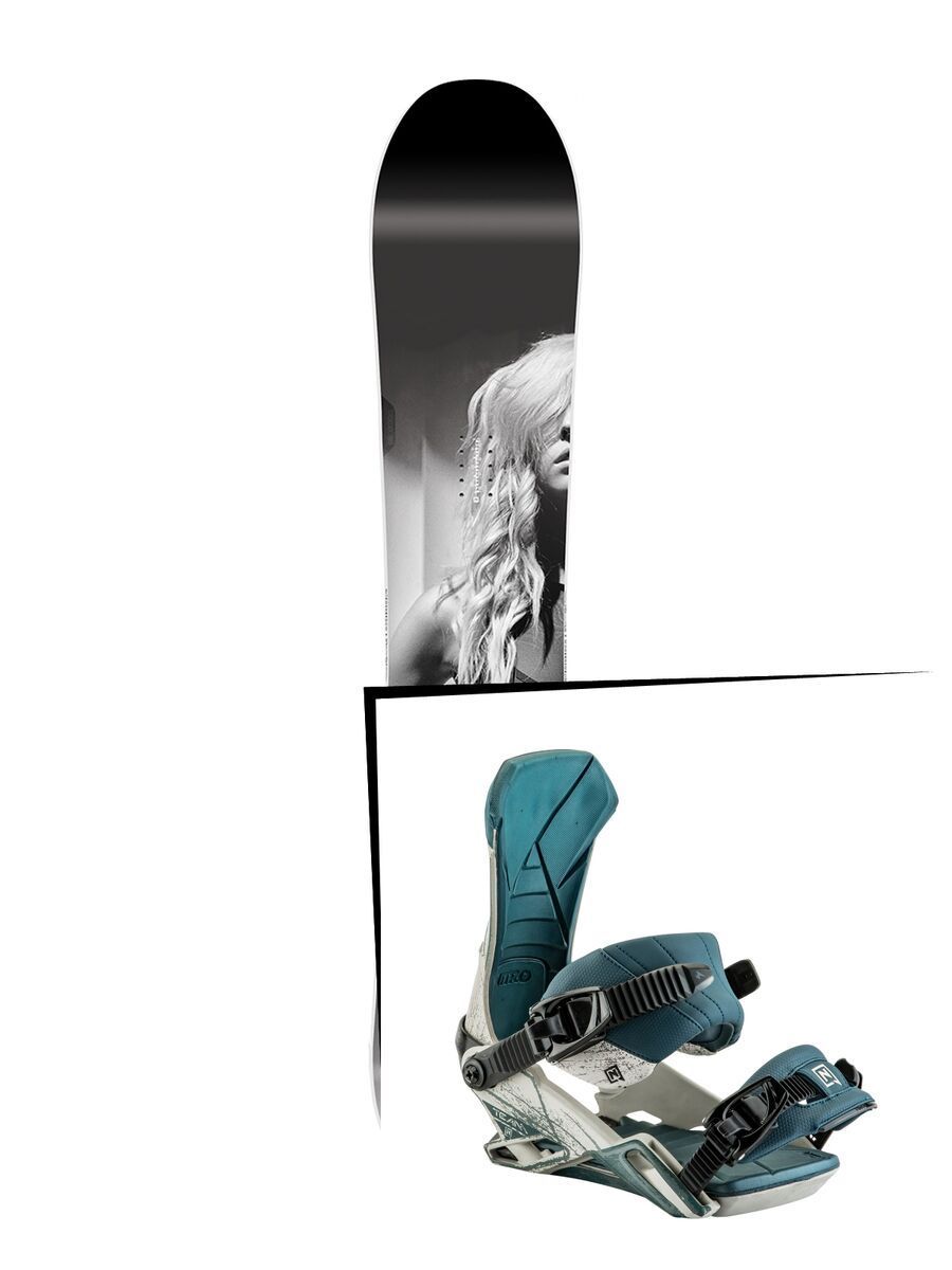 Set: Nitro SMP 2017 + Nitro Team 2017, wolfpack white - Snowboardset - Bild 1
