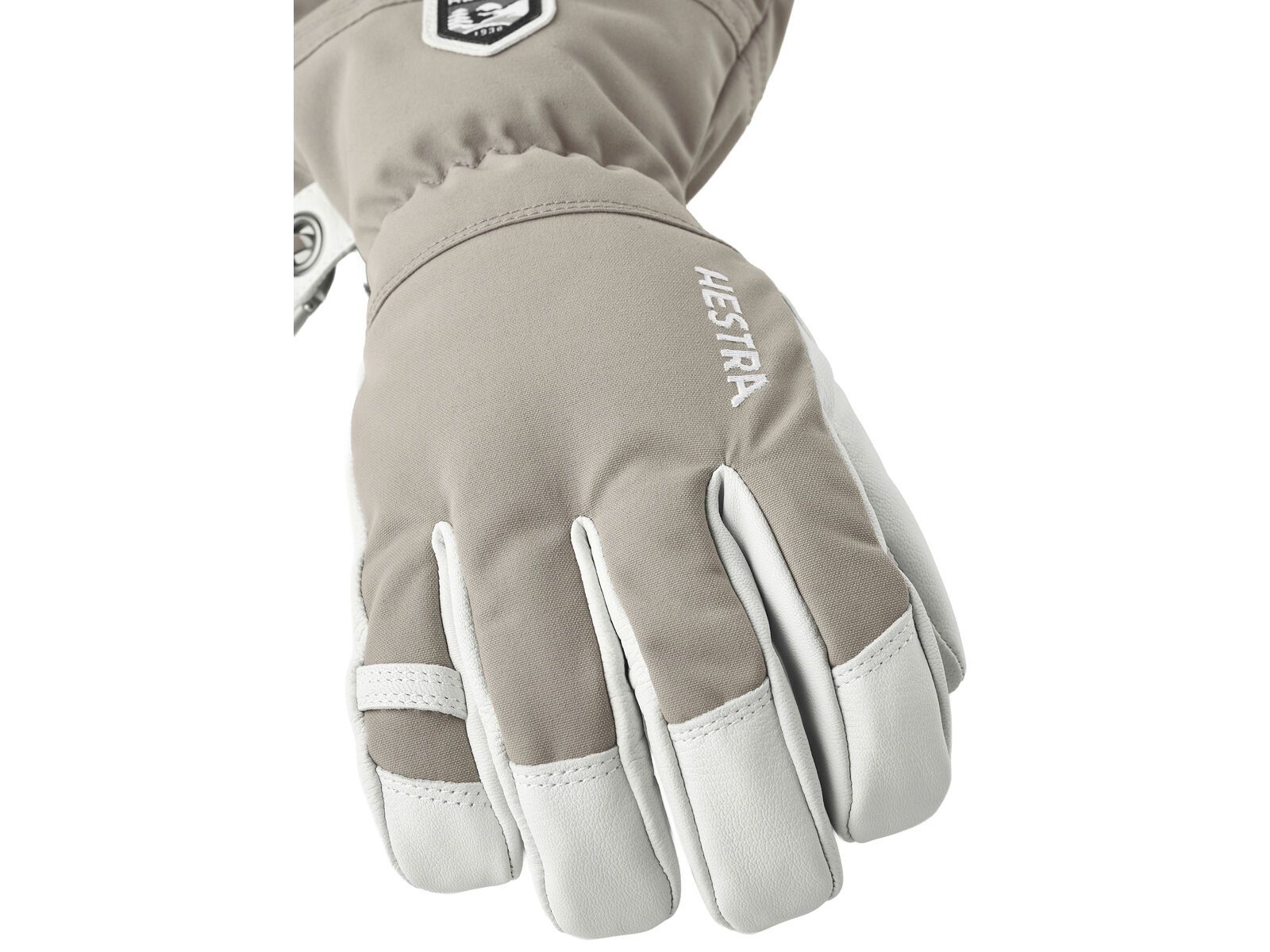 Hestra Army Leather Heli Ski 5 Finger, khaki - Bild 3