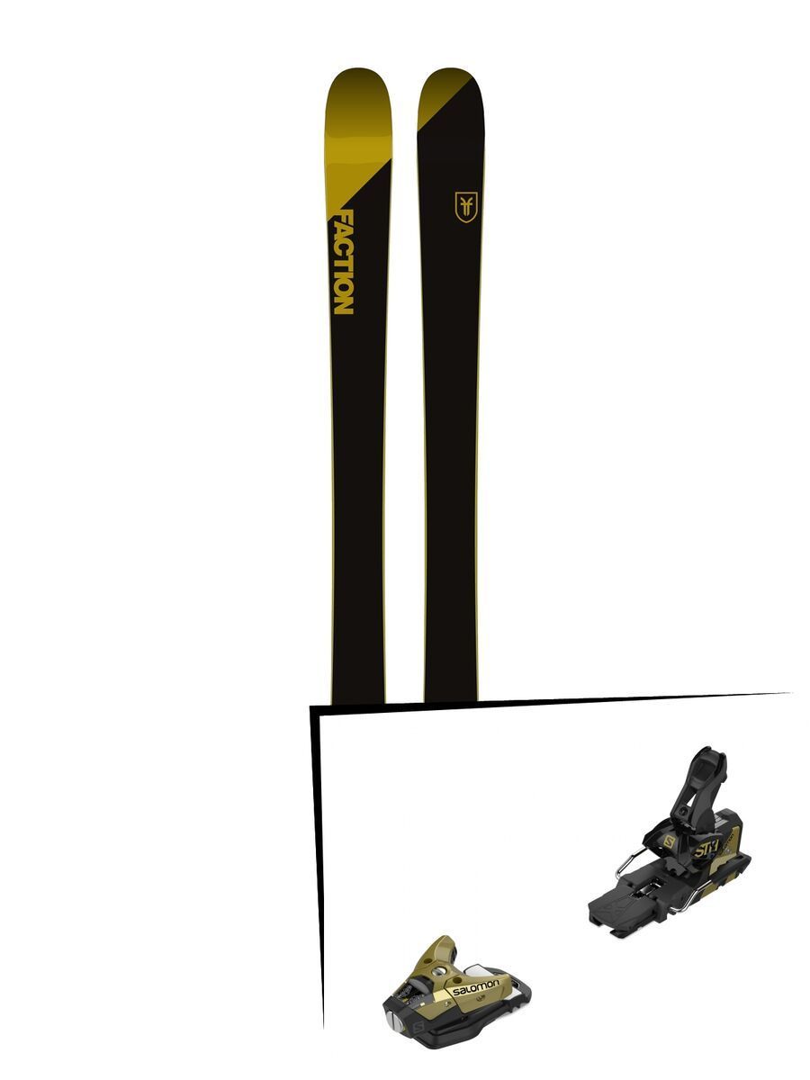 Set: Faction Candide 2.0 2018 + Salomon STH2 WTR 16 gold/black - Bild 1