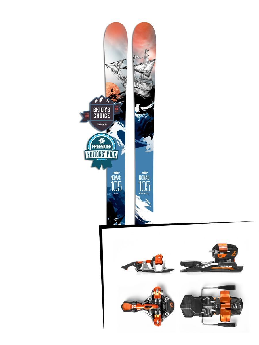 Set: Icelantic Nomad 105 Lite 2018 + G3 Ion 12 - Bild 1