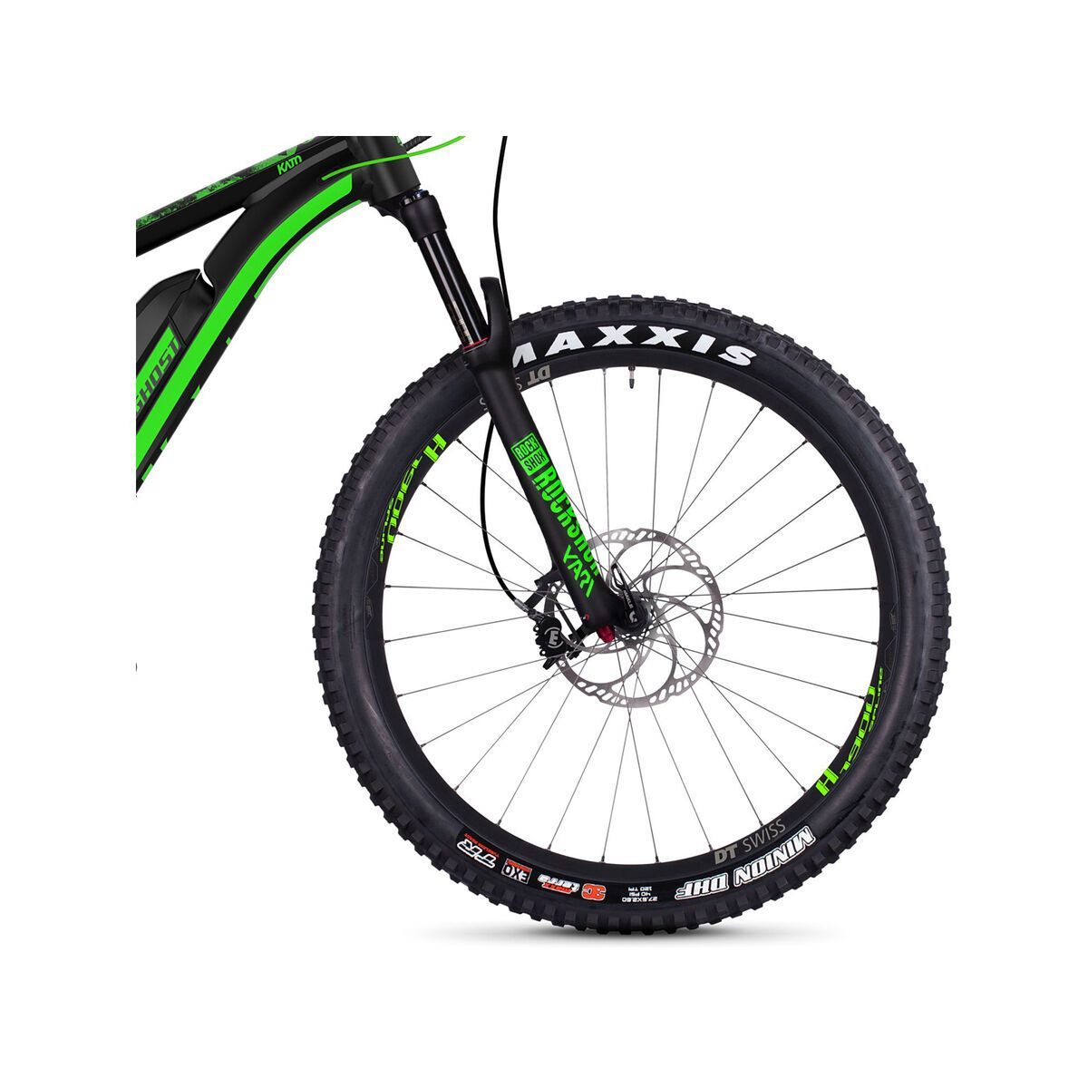 Ghost Hybride Kato S6.7+ AL, night black/neon green - Bild 2