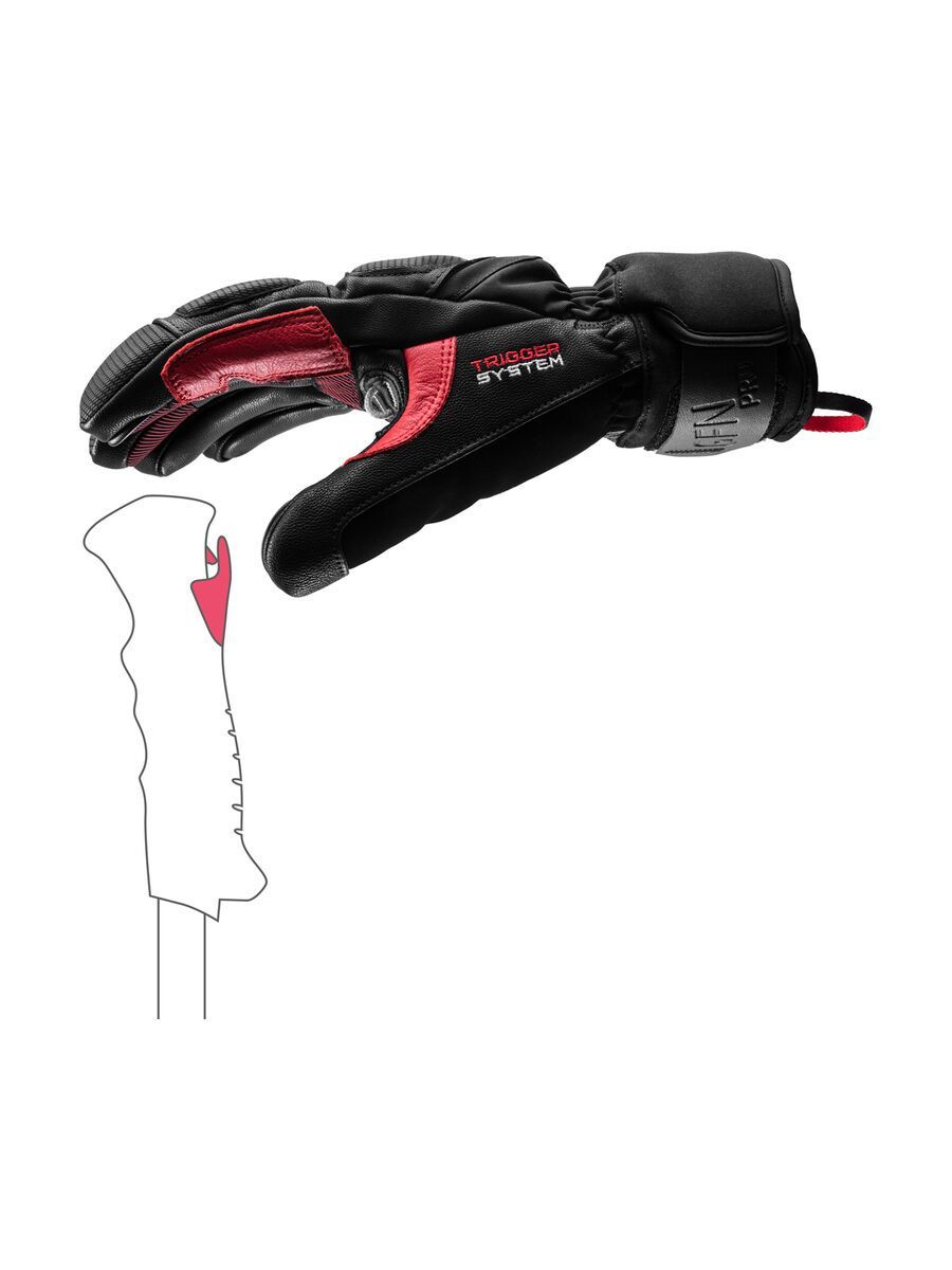 Leki Griffin Pro 3D, black/red/white - Bild 4