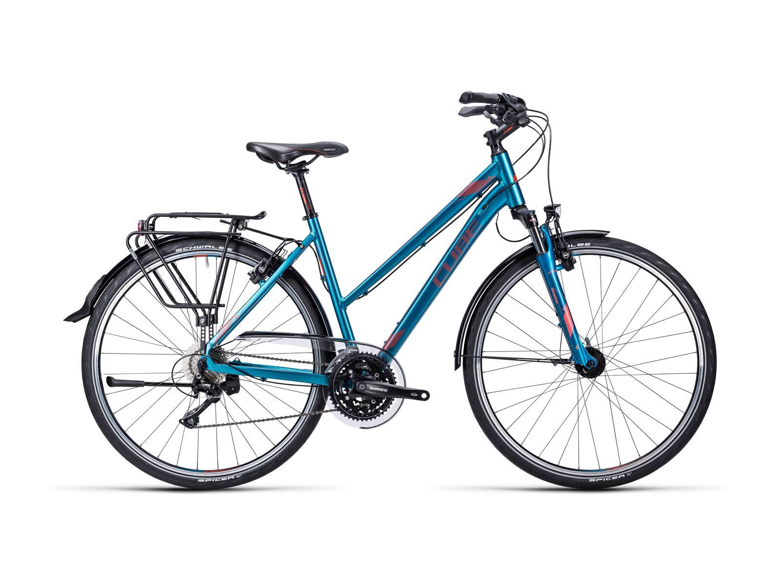 Cube Delhi Trapeze, colibri blue flashred - Bild 1