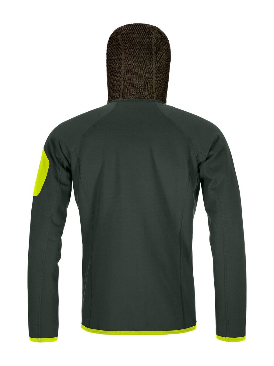 Ortovox Merino Fleece Plus Classic Knit Hoody M, green pine - Bild 2