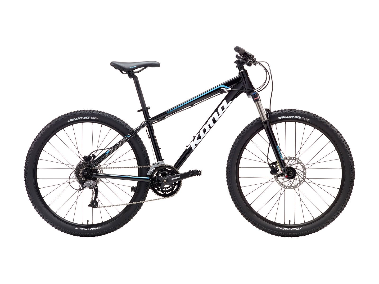 Kona Fire Mountain 27.5, gloss black/white/cyan - Bild 1