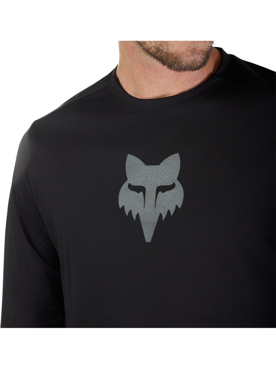 Fox Ranger LS Jersey Fox Head, black - Bild 6