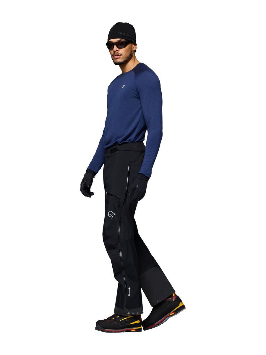 Norrona trollveggen Gore-Tex Pro light Pants M's, caviar black - Bild 5