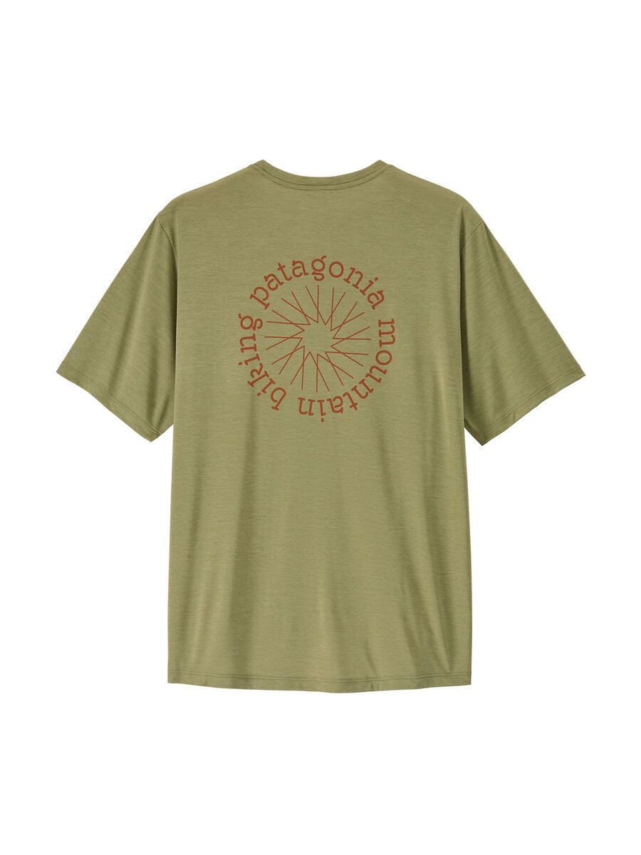 Patagonia Men's Cap Cool Daily Shirt - Spoke Stencil, gumtree green/light gumtree green x-dye - Bild 2