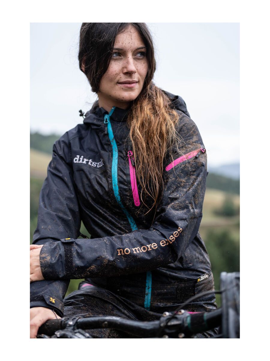 dirtlej DirtSuit Pro Edition Ladies Cut, black azure/turquoise - Bild 7