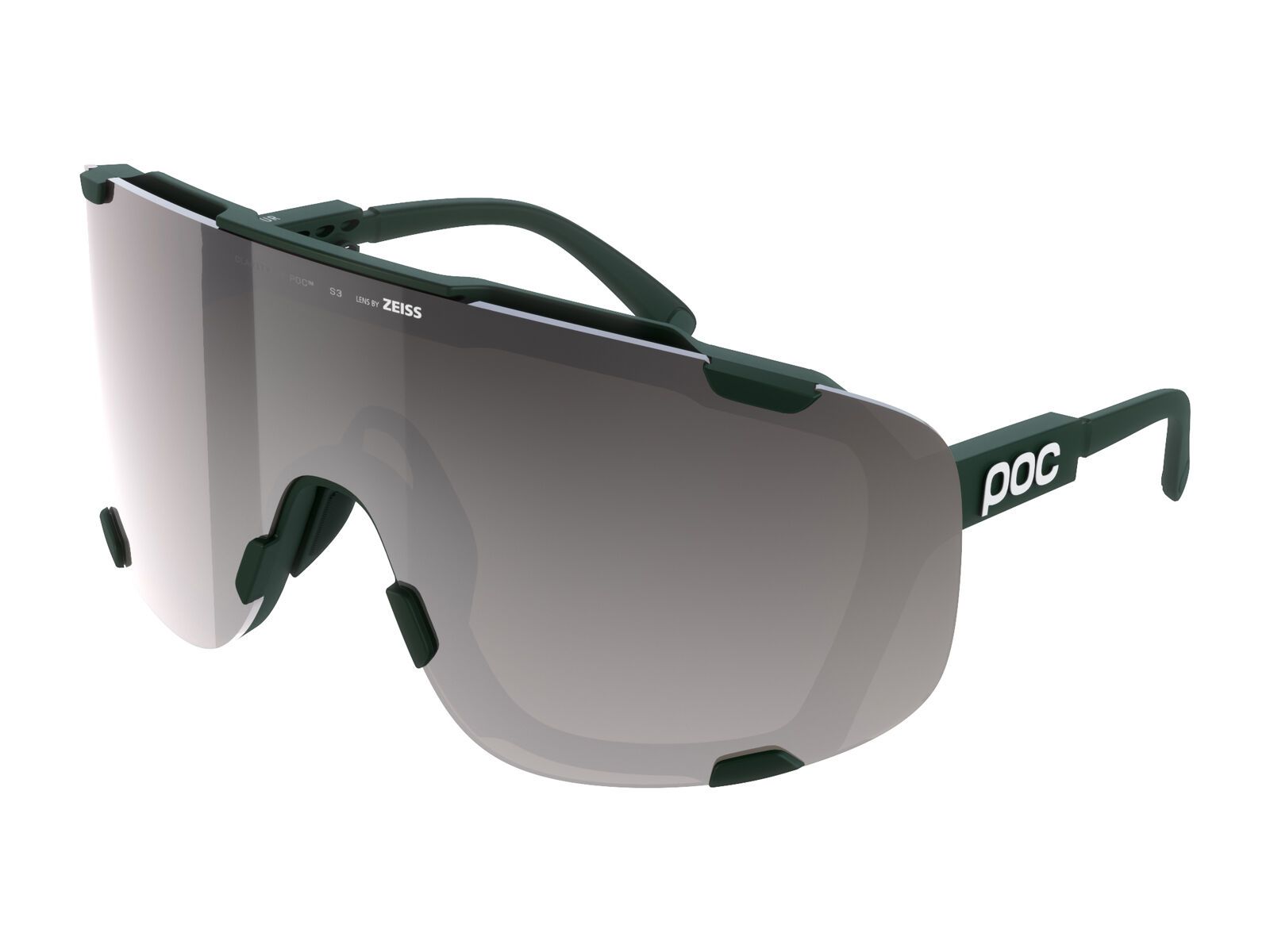 POC Devour, Clarity Road/Sunny Silver / pargasite green - Bild 1