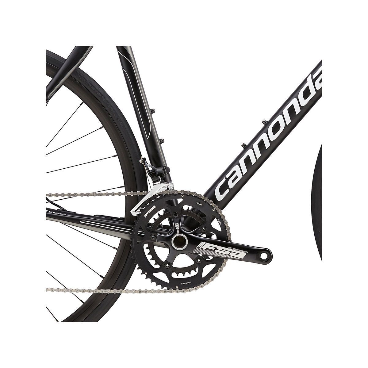 Cannondale Synapse Disc 105 5, jet black w/ charcoal grey and magnesium white, matte - Bild 4