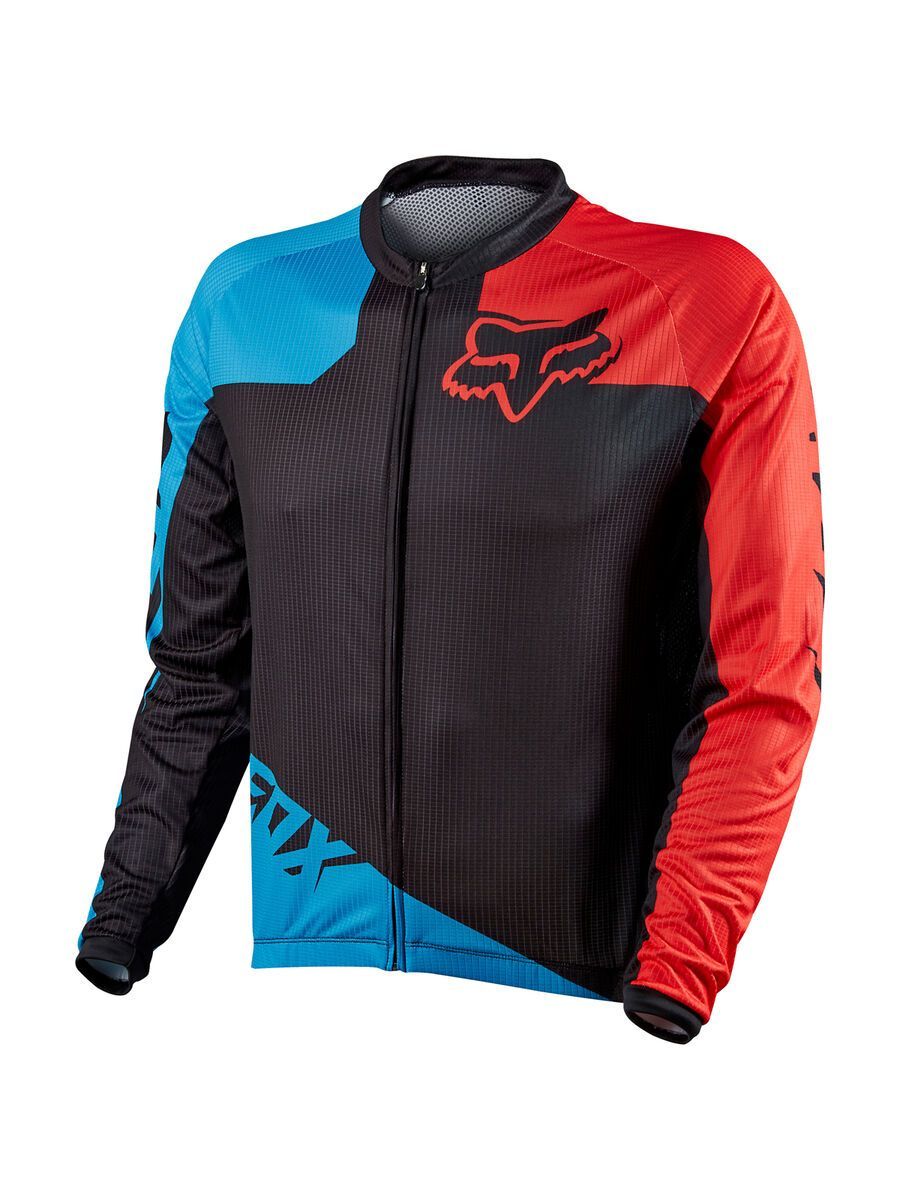 Fox Livewire Race LS Jersey, Blue/Red - Bild 1