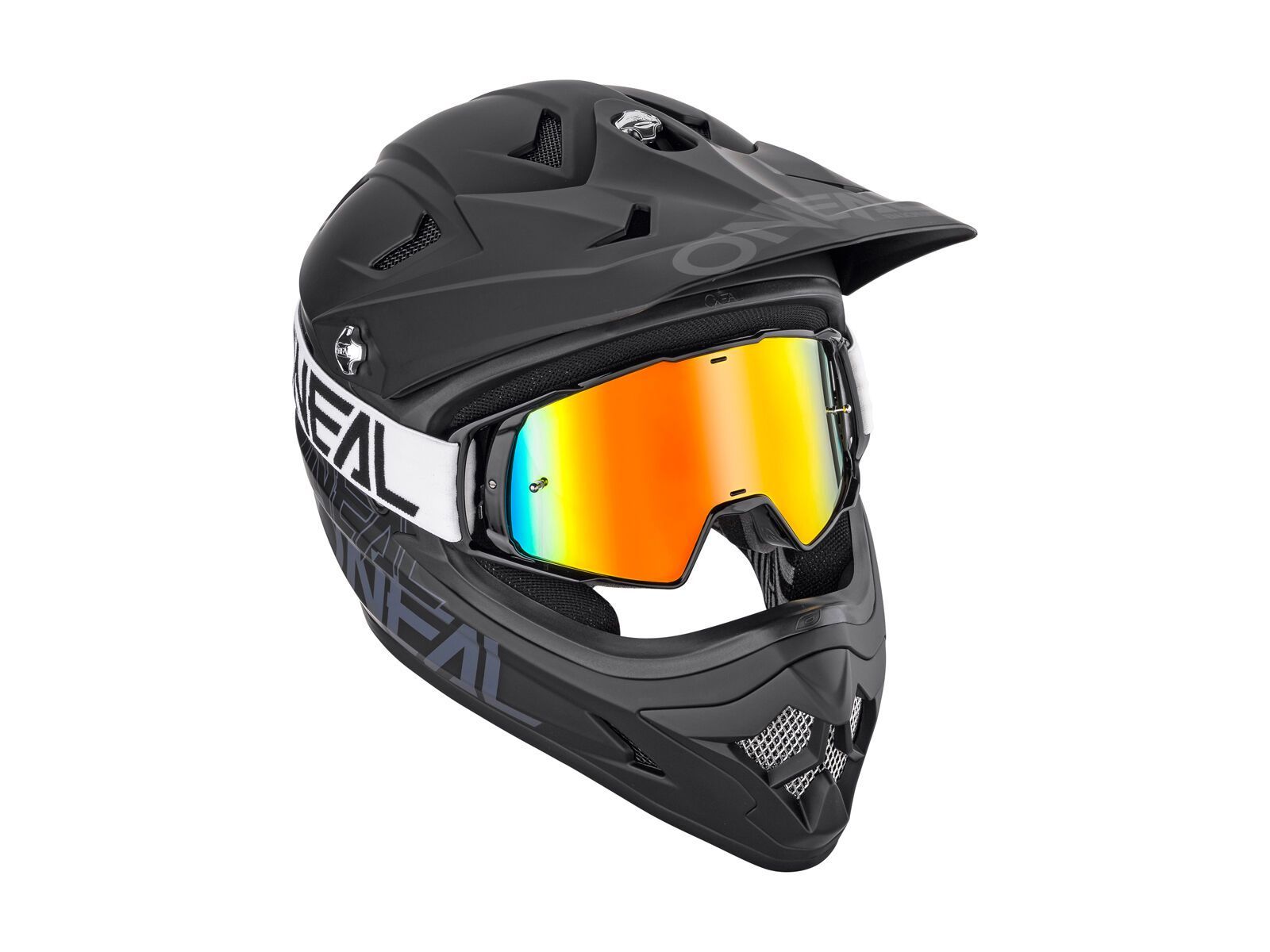 ONeal B-20 Goggle Flat, black/white/Lens: radium red - Bild 2