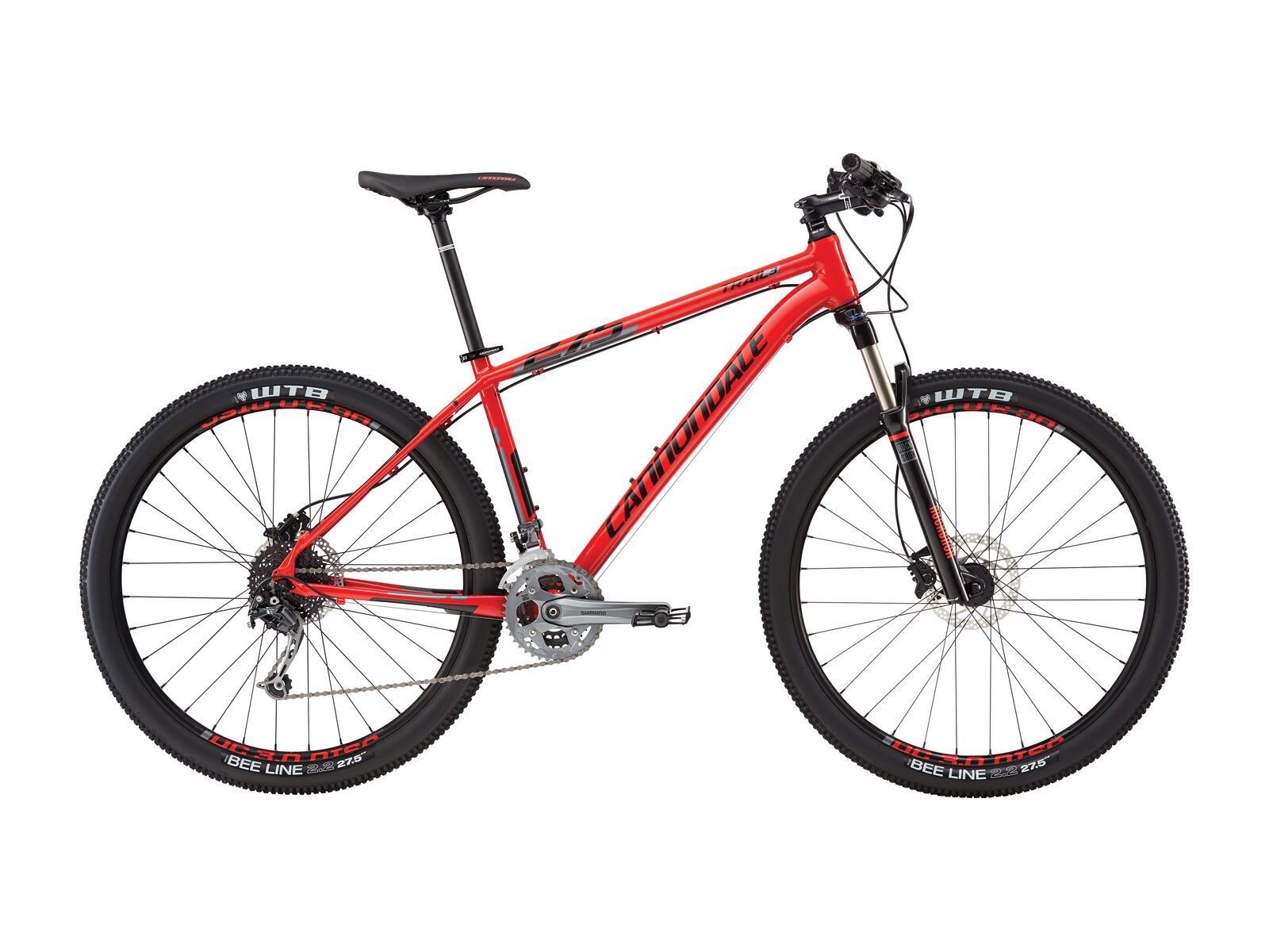 Cannondale Trail 3 27.5, race red w/ charcoal grey, jet black, gloss - Bild 1