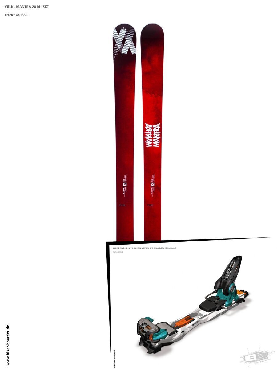 Völkl Set: Mantra 2014 + Marker Duke EPF 16 - Bild 1