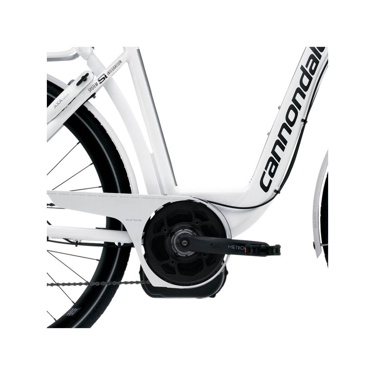 Cannondale E-Series 1 Headshok Step Trough Alfine 300Wh. New HMI, magnesium white gloss - Bild 3