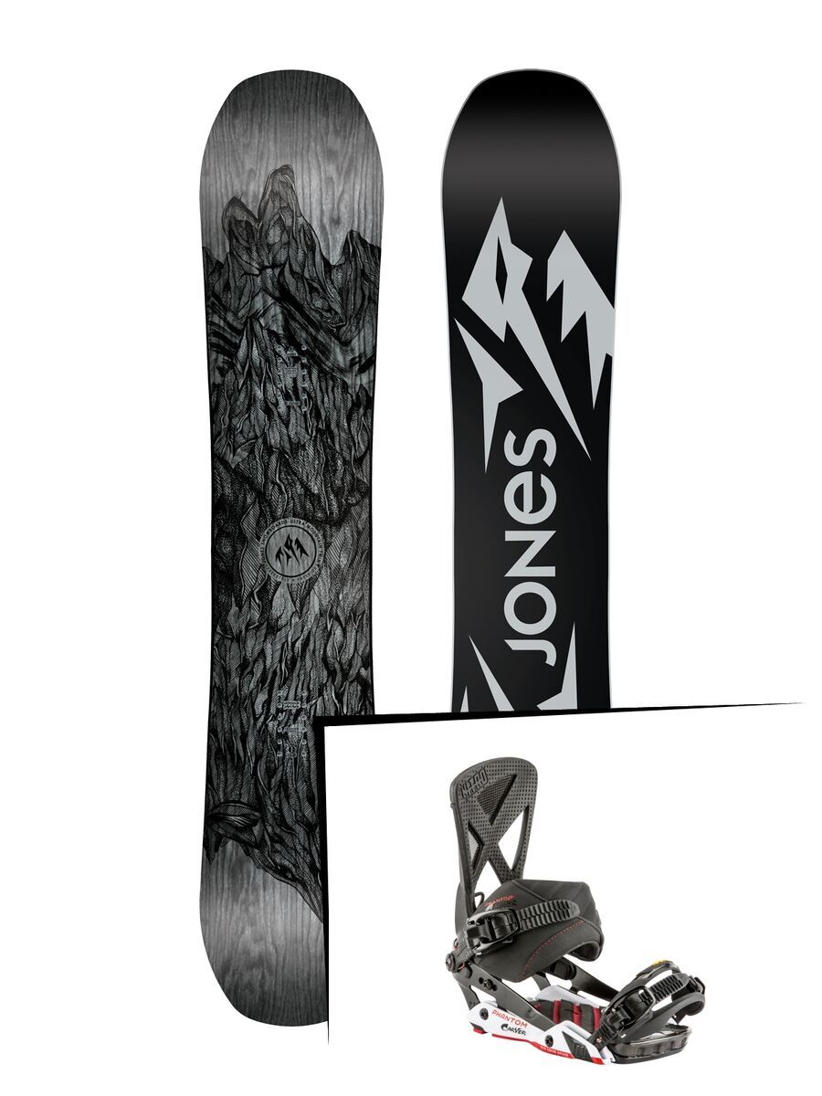 Set: Jones Ultra Mountain Twin Wide 2019 + Nitro Phantom Carver carver - Bild 1