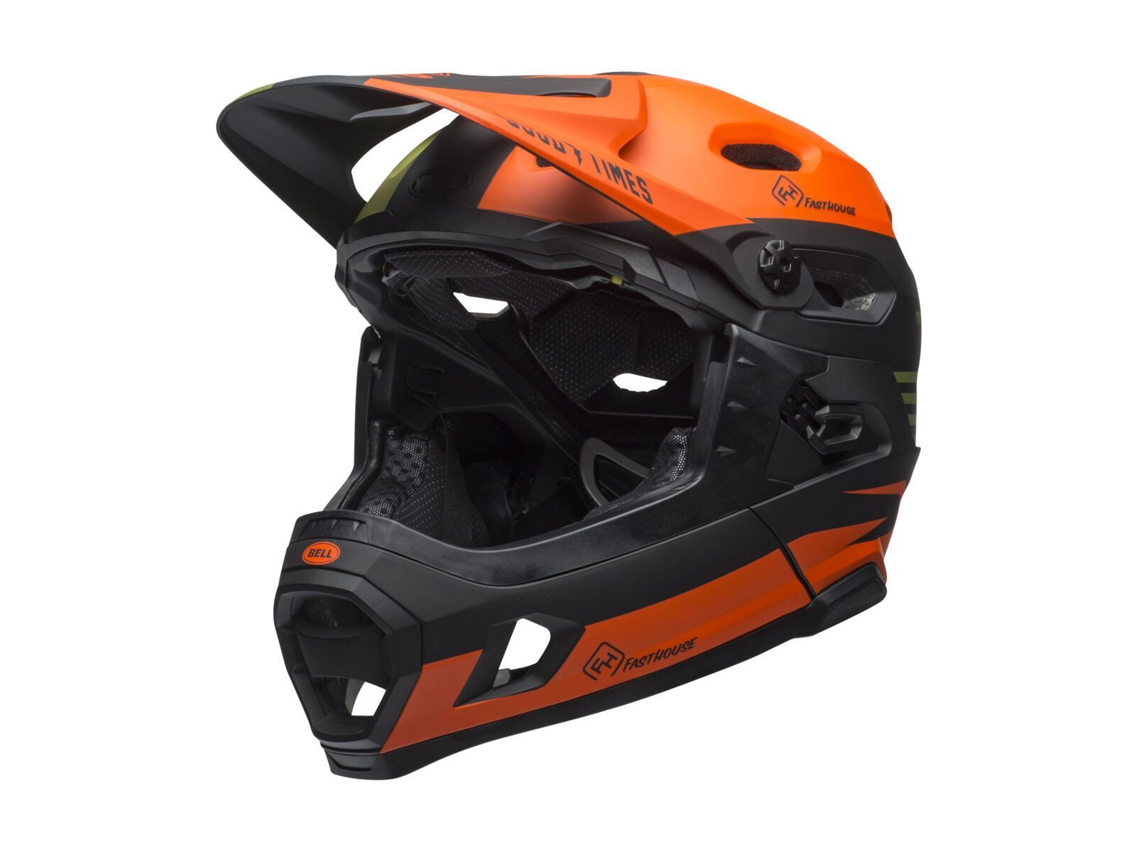 Bell Super DH MIPS Fasthouse, matte green/orange - Bild 1