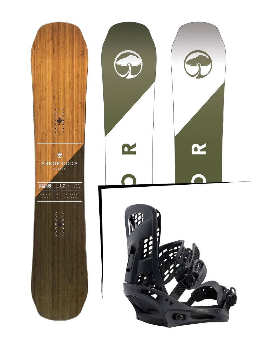 Set: Arbor Coda Rocker 2017 + Burton Genesis (1712772S) - Bild 1