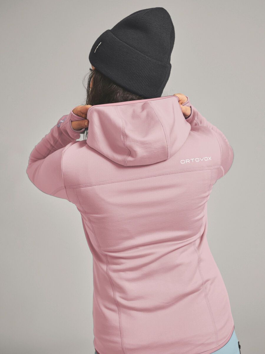 Ortovox Merino Fleece Hoody W, dawn rose - Bild 5