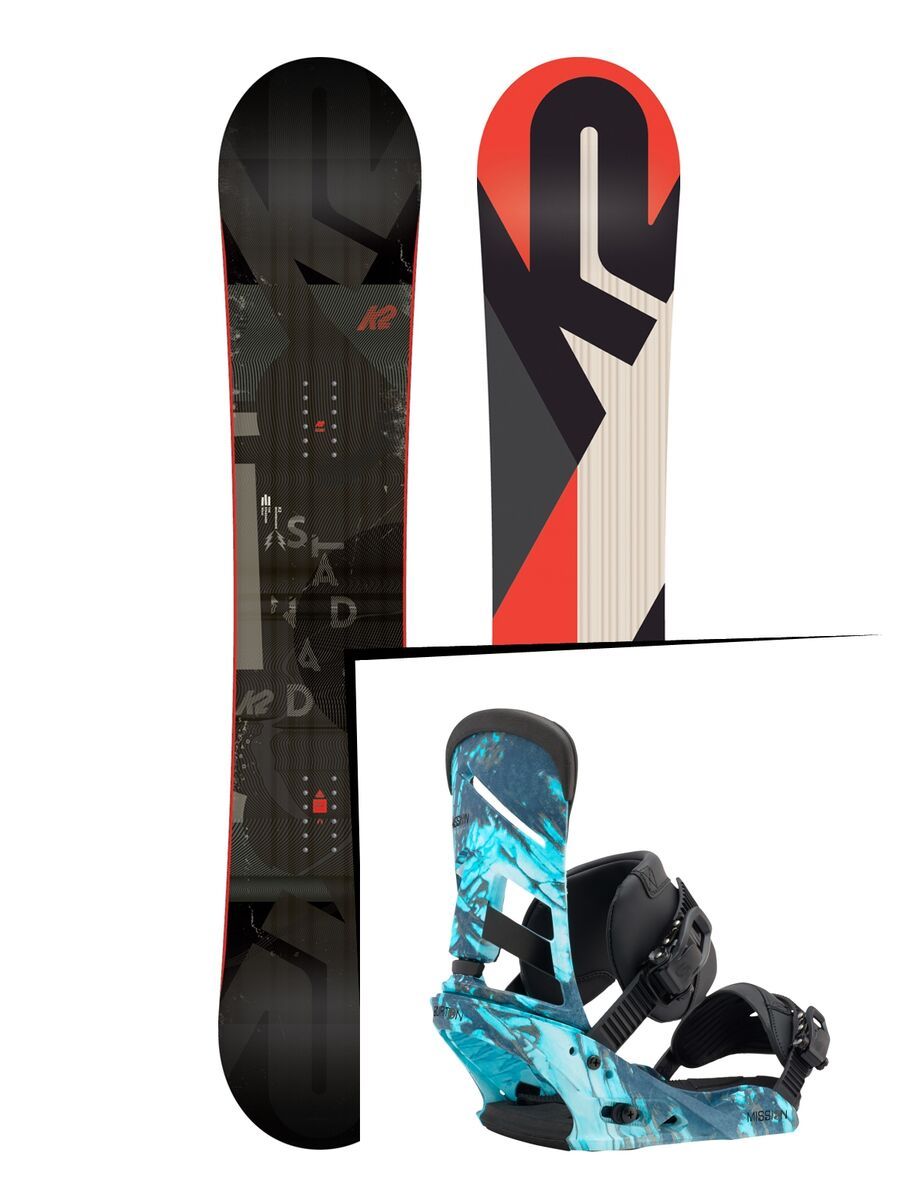 Set: K2 Standard Wide 2018 + Burton Mission blue print - Bild 1