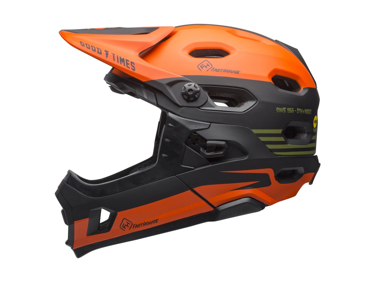 Bell Super DH MIPS Fasthouse, matte green/orange - Bild 2