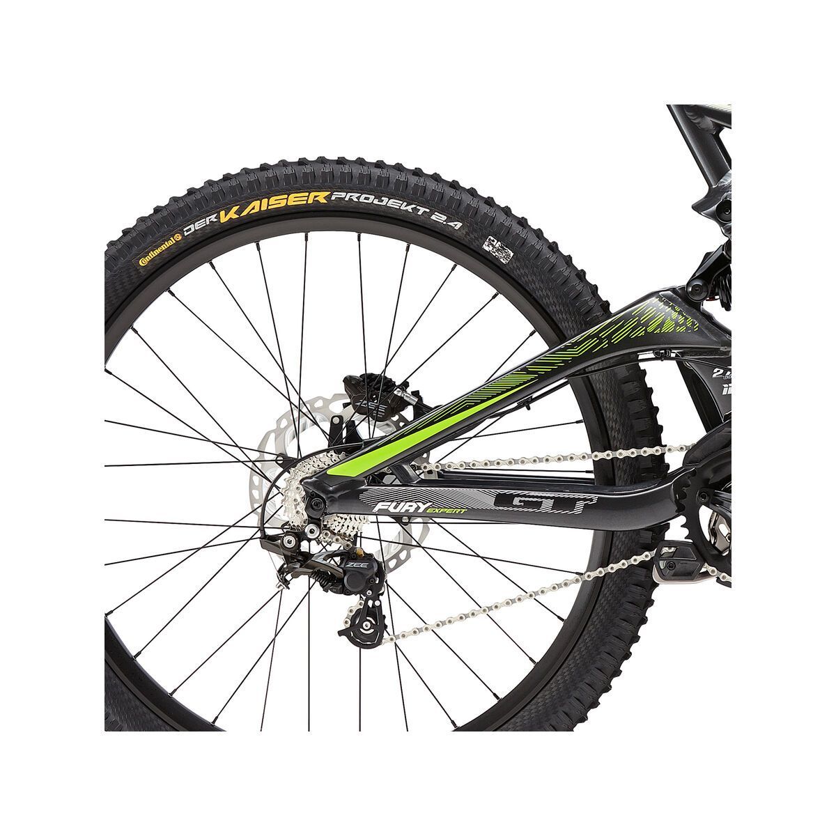 GT Fury Expert 27.5, gun gloss/slimeline - Bild 4
