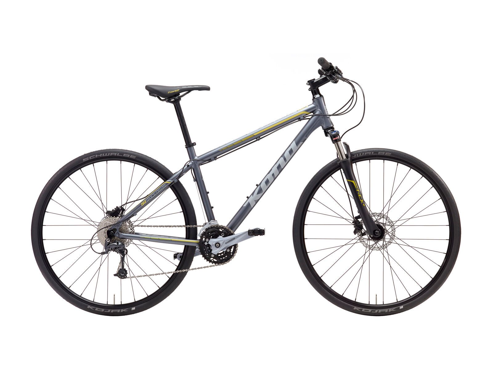 Kona Splice DL, matt charcoal/silver/mustard decals - Bild 1