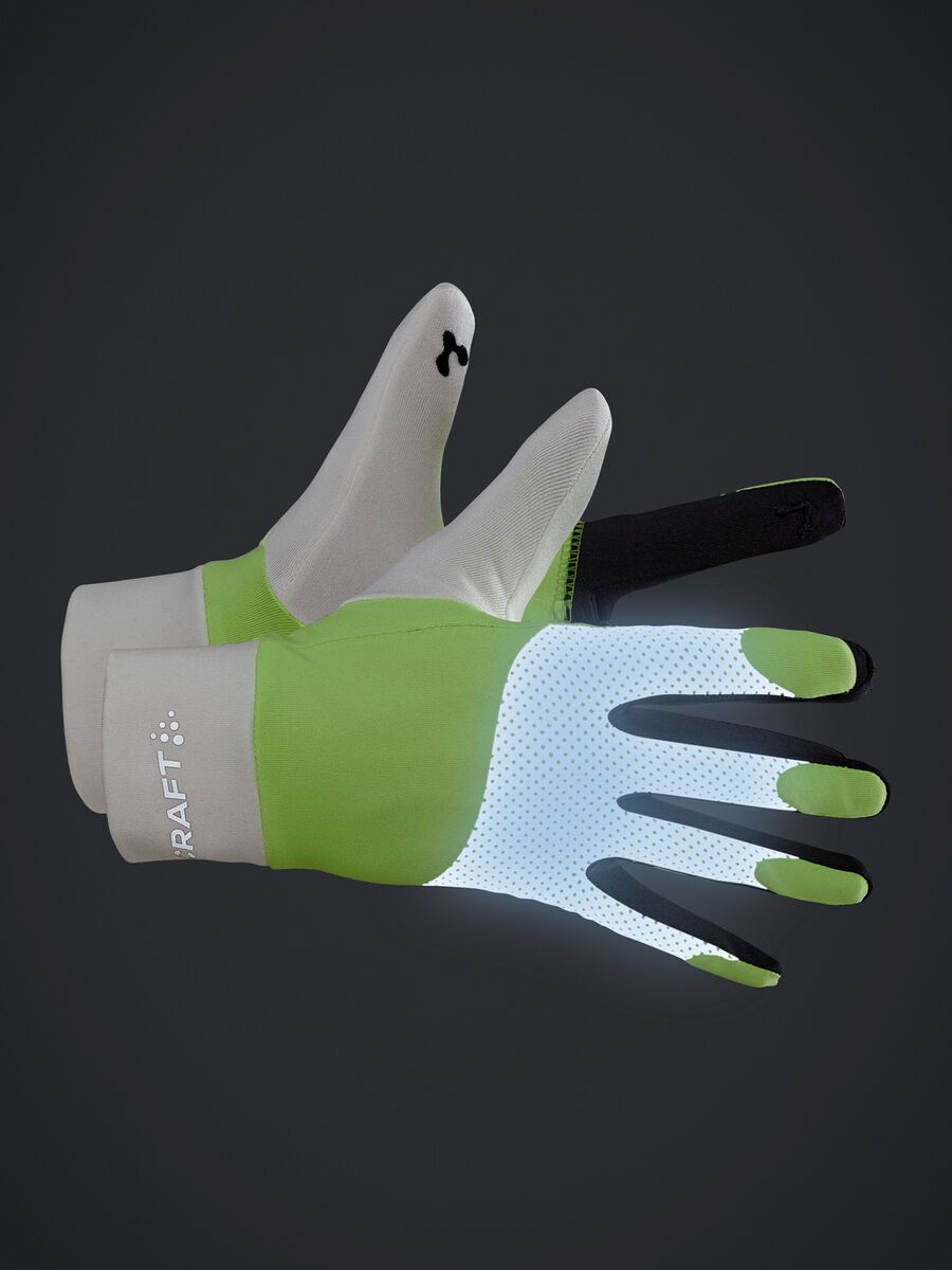 Craft ADV Lumen Fleece Glove, ash white-flumino - Bild 2